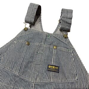 Vintage OshKosh B'Gosh Railroad Stripe Overalls 38x32 Vestbak Union USA